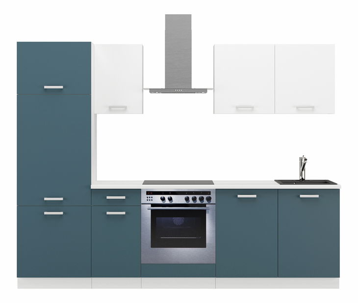 Kuchyně Tanith 260 cm (skagerrak + bílá)