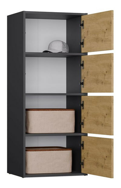 Skříňka Afoctera 1 (antracit + dub artisan)