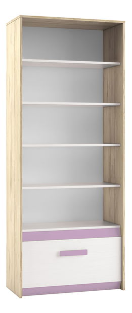 Regál Best 04 Bříza + Bílá