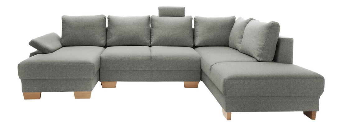 Rohová sedačka Loxy 3 (šedá) (s úl. prostorem) (L)