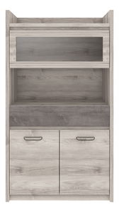 Vitrína Jolene 2D1W1S (kaštan nairobi + onyxová)