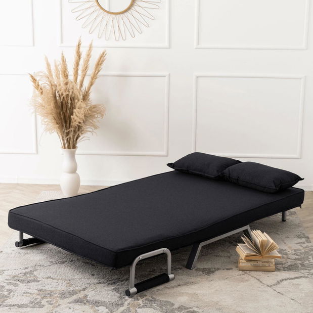 Rozkládací pohovka Bancarias 2 (černá)