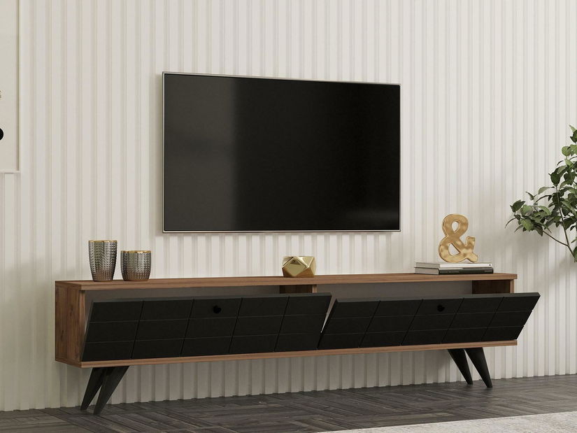 TV stolek/skříňka Butepe (antracit + borovice atlantická)