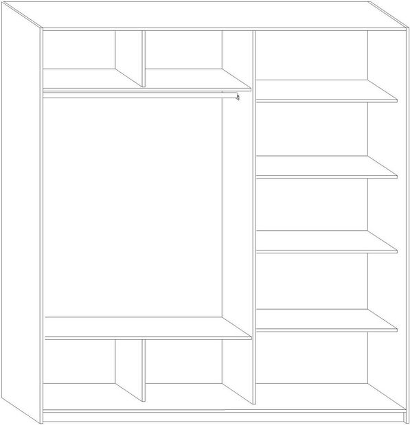 Šatní skříň Prestwood 200 A