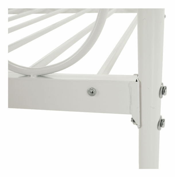 Jednolůžková postel 90 cm Anabella (bílá) (s roštem)