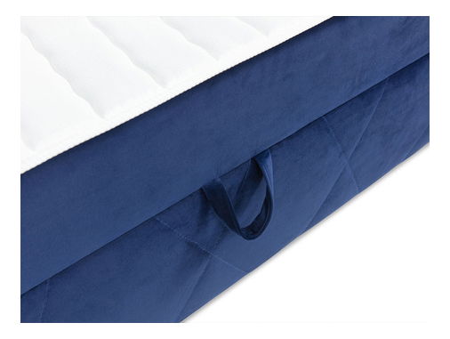 Manželská postel 160 cm Tebsano (světle šedá) (s roštem a matrací) (s úl. prostorem)