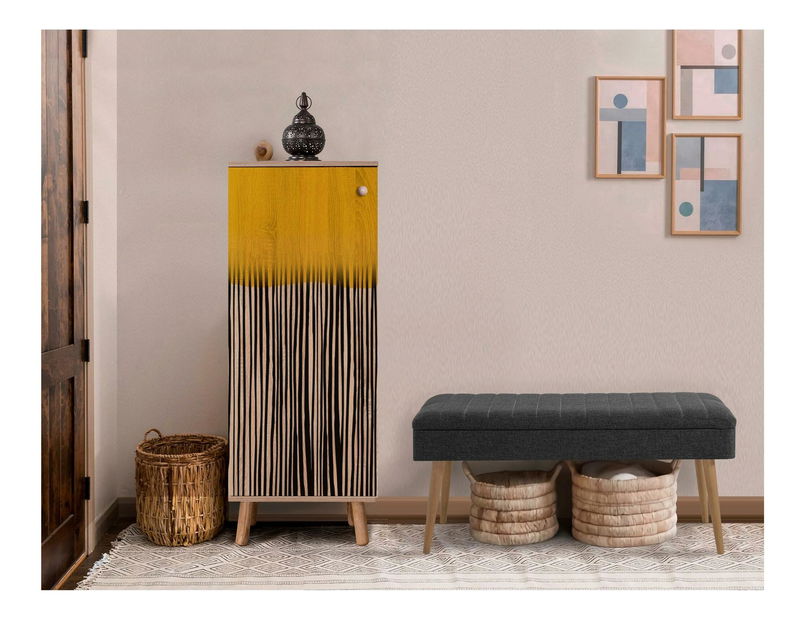 Předsíňová sestava Beside 2 (dub sonoma + antracit)