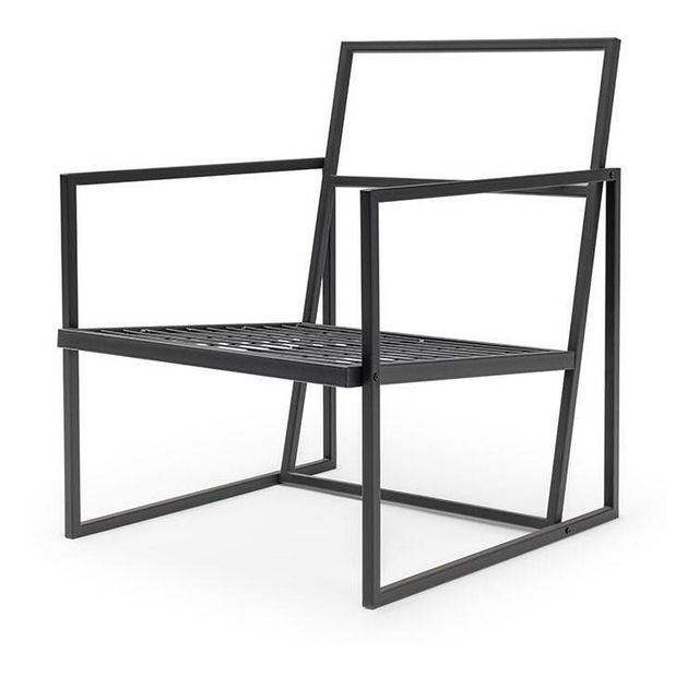 Zahradní křeslo Nasemi (béžová + černá)