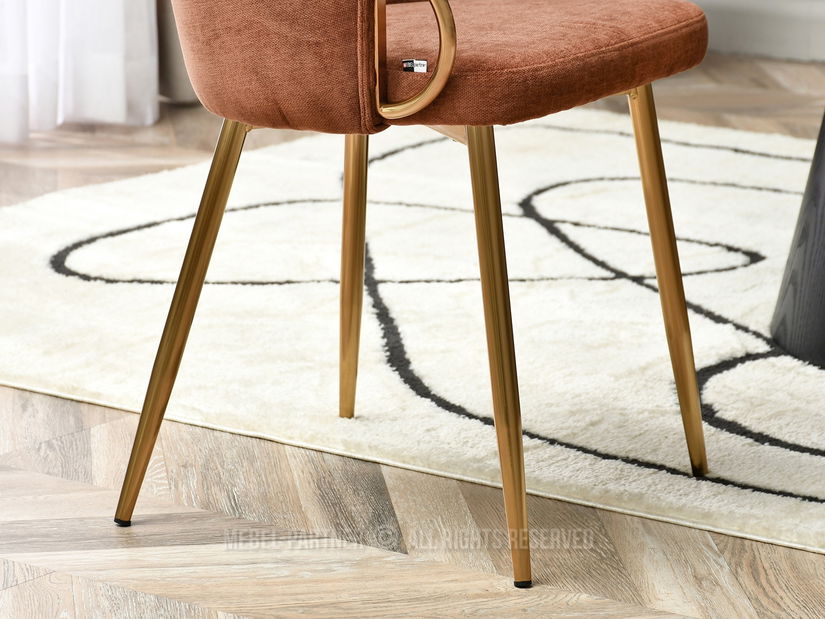 Židle Carma K (měděná + zlatá)