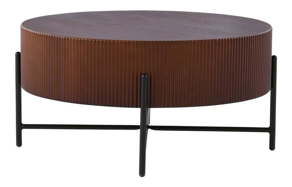 Konferenční stolek Harrison (černá + ořech)