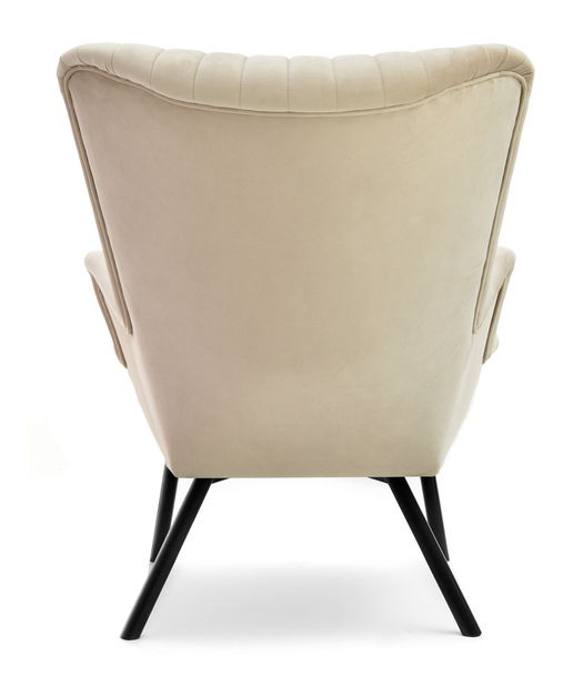 Designové křeslo Lanzaris (béžová + zlatá)