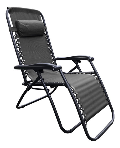 Zahradní polohovatelné křeslo Gerry (černá)