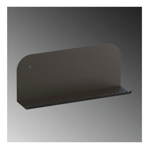 Nástěnná police Longoan 2 (černá)