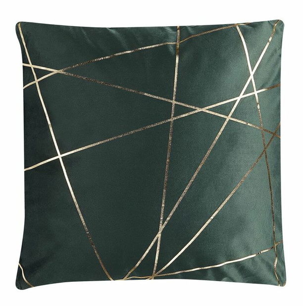 Sada 2 ozdobných polštářů 45 x 45 cm Pinnie (zelená)