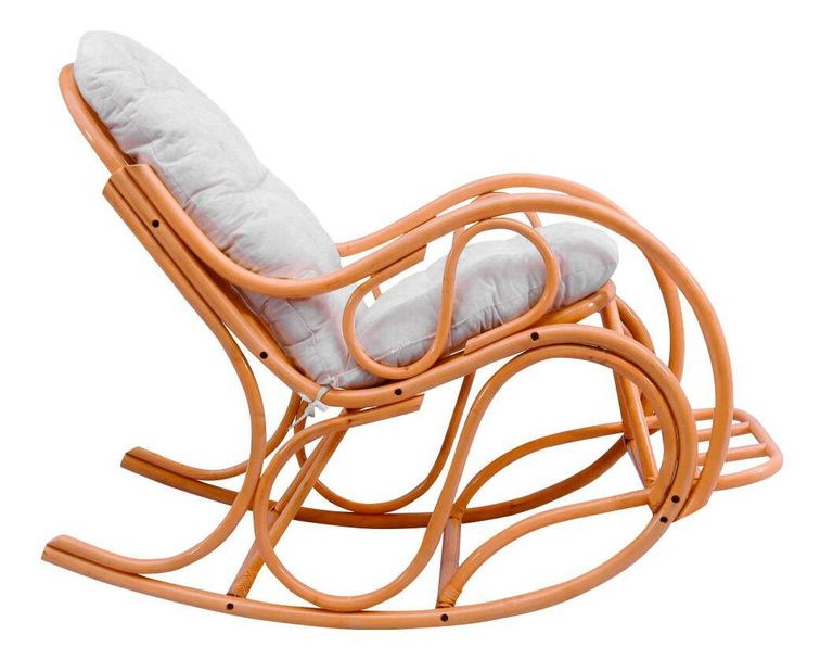 Houpací křeslo Agate (medová + béžová)