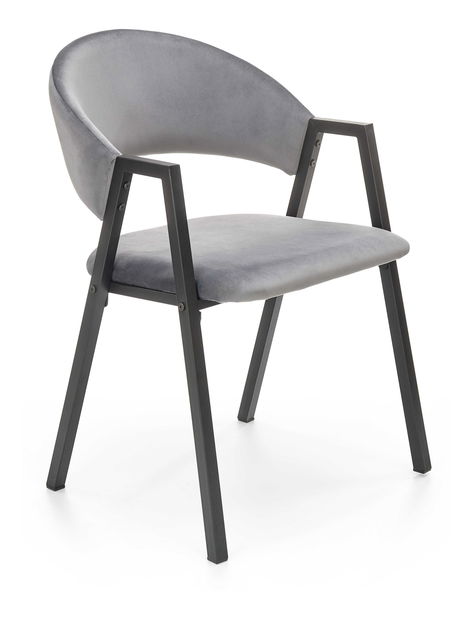 Jídelní židle Kris (šedá + černá)