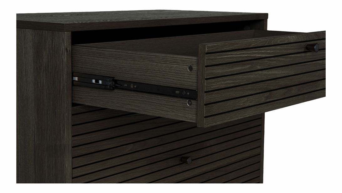 Komoda Ksitina 5 (tmavě hnědá)