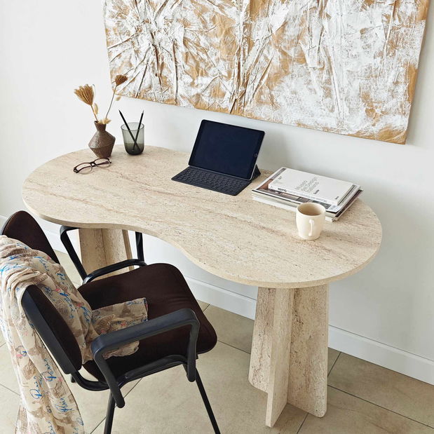 PC stolek – Infia (travertin) 