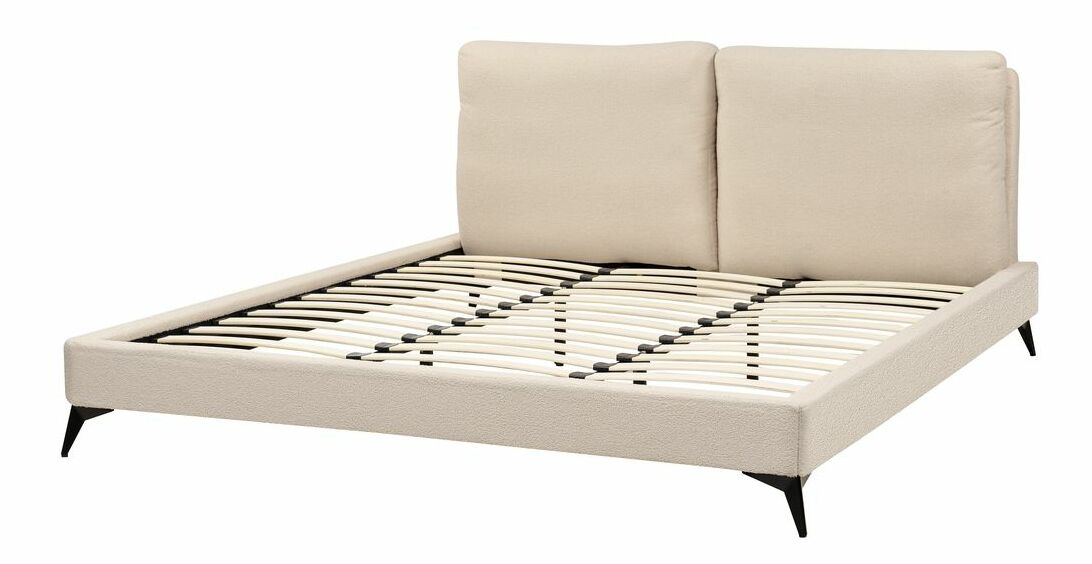 Manželská postel 180 cm Mellody (béžová) (s roštem)