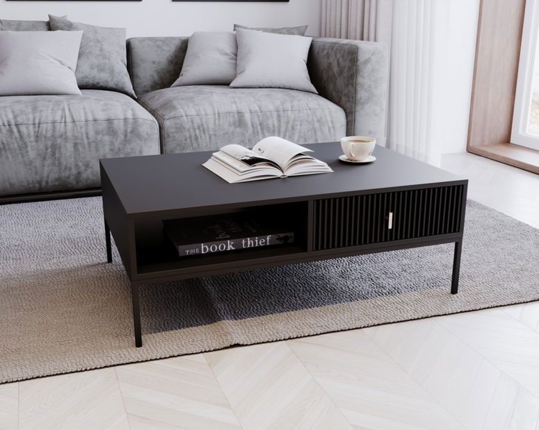 Konferenční stolek Magara 29 (černá + zlatá)