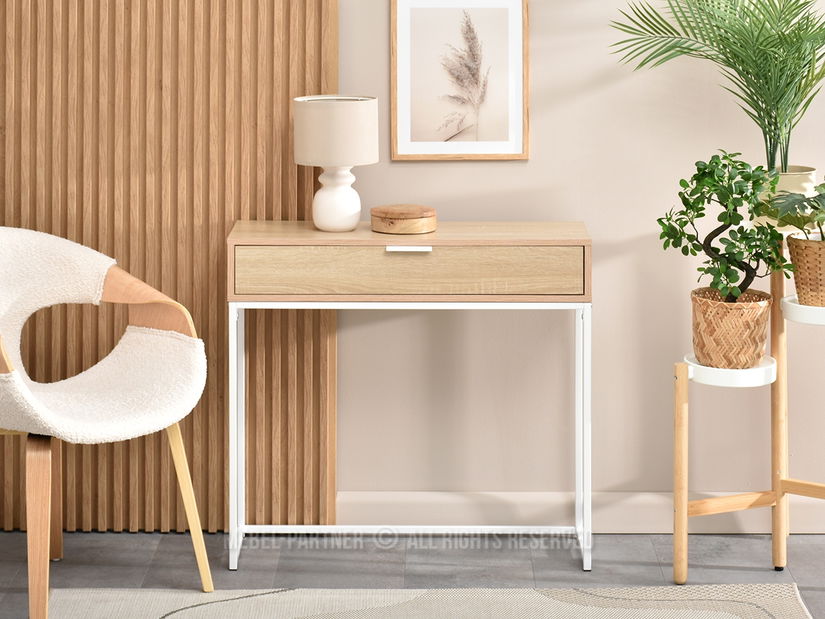 Konzolový stolek Norma M (sonoma + bílá)