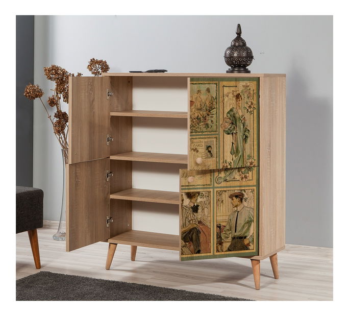 Skříňka Maluxe (Dub sonoma)