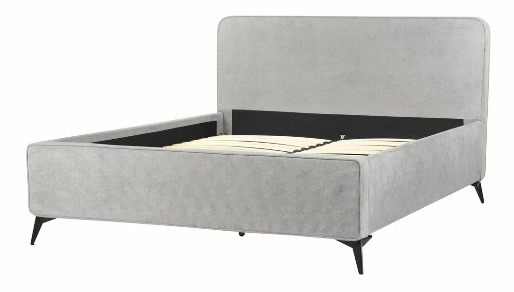 Manželská postel 160 cm Vardiel (šedá) (s roštem)