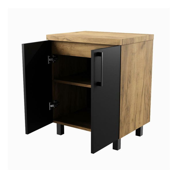 Koupelnová skříňka Valiant (craft zlatý + černá)