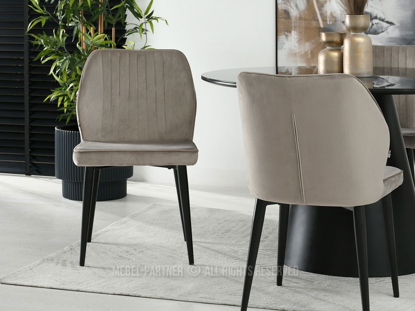 Židle Greta K (béžová + černá)