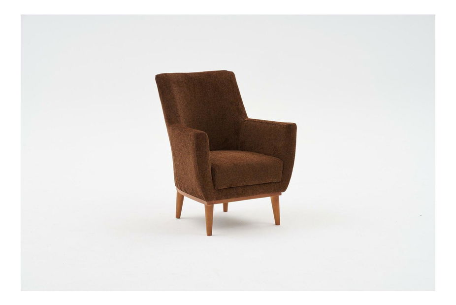 Křeslo Goncoletta (hnědá + ořech)