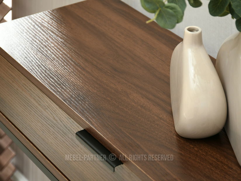 Konzolový stolek Norma M (ořech + černá)