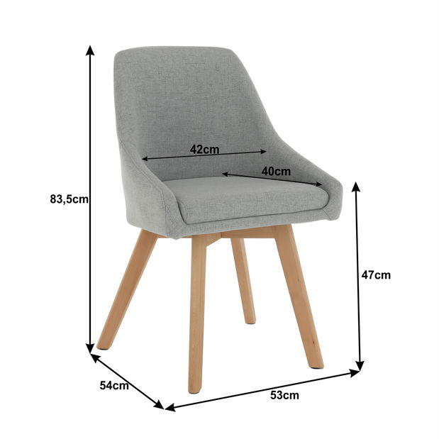 Jídelní židle Terra (šedá)