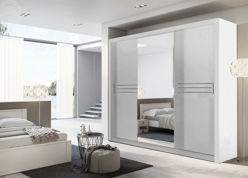 Šatní skříň Idea III (250) (bílá) 