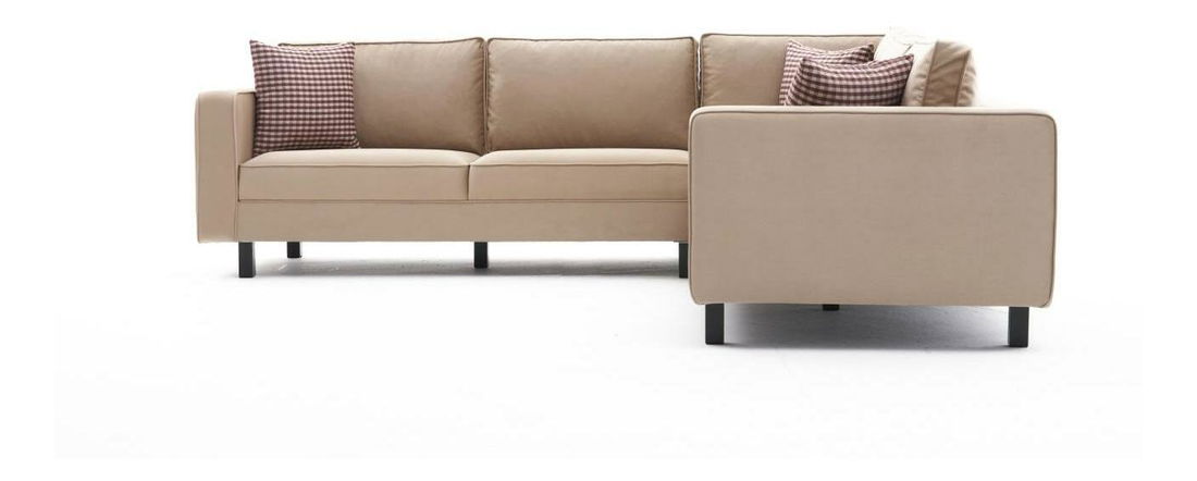 Rohová sedačka Kalen 2 (krémová + černá)