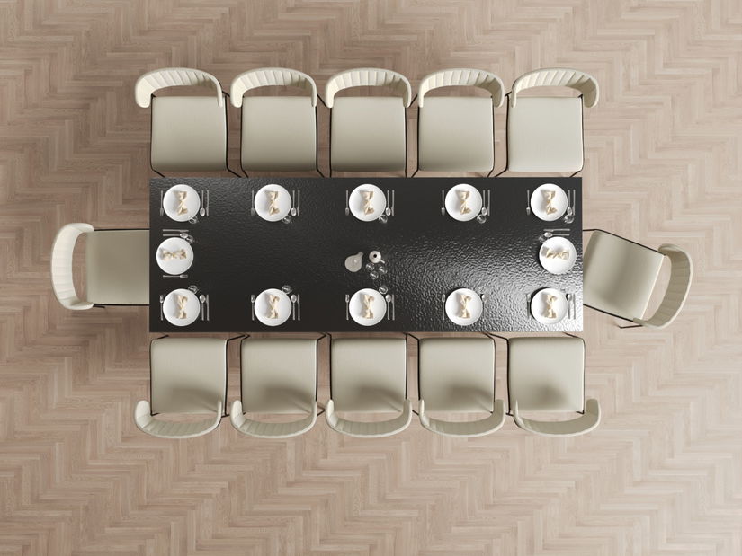 Jídelní stůl Prego (antracitová + černá)