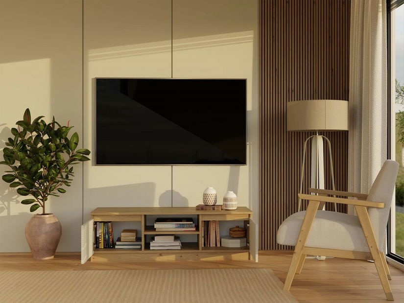 TV skříňka Musecalo 120 (dub artisan + kašmír)