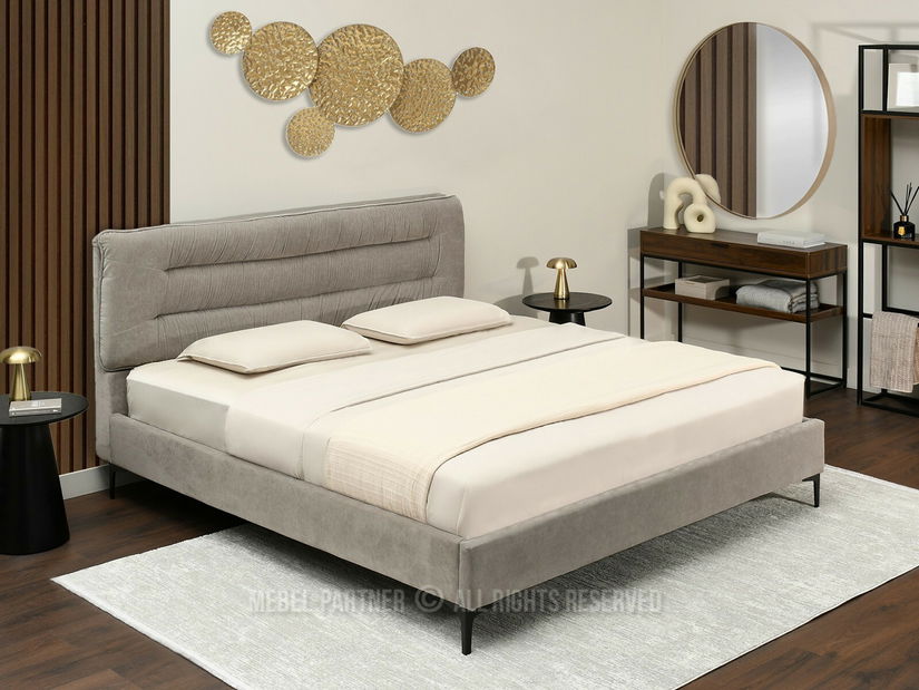 Manželská postel 180 cm Creame 180 (šedá + černá)