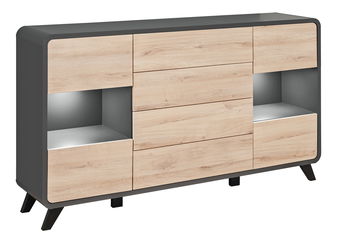 Skříňka Raydon 20 ANRV RD SB (antracit + dub kronberg)