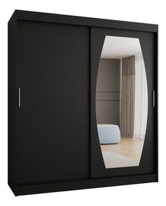 Šatní skříň 180 cm Rosaria (černá)