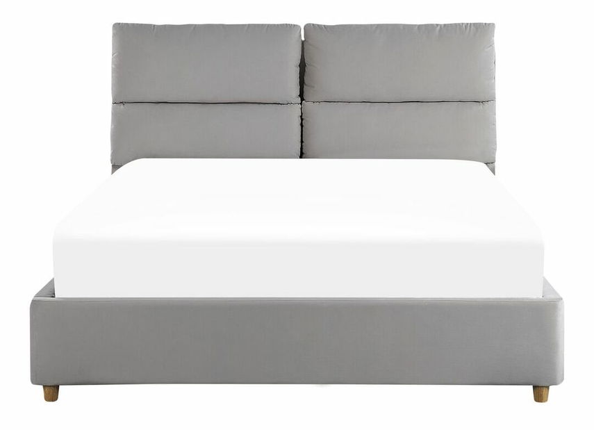 Manželská postel 140 cm Batil (šedá) (s roštem) (s úl. prostorem)