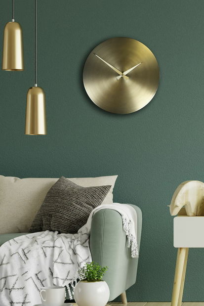 Nástěnné hodiny Silve (černá + zlatá)