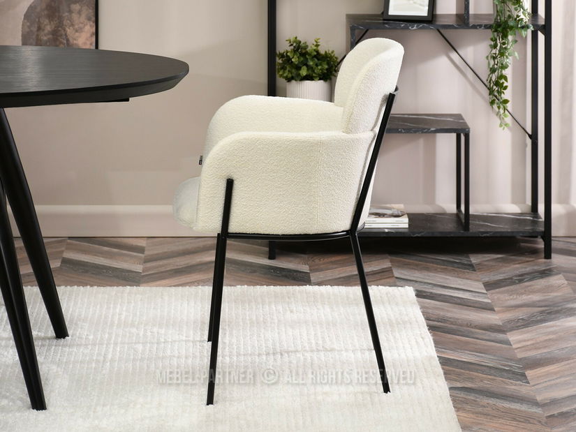 Židle Baggie K (krémová + černá)