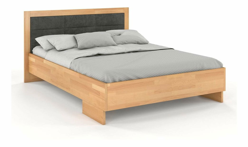 Manželská postel 180 cm Naturlig Stjernen High BC (buk)