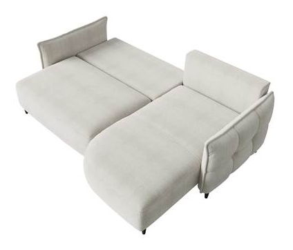 Rohová sedačka Evorde (šedá) (s úl. prostorem) (P)