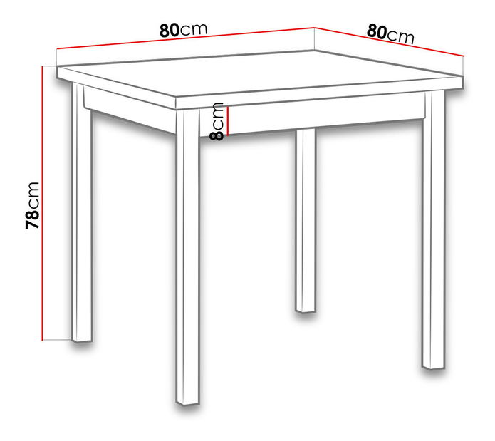 Jídelní stůl Ewan IX (ořech)