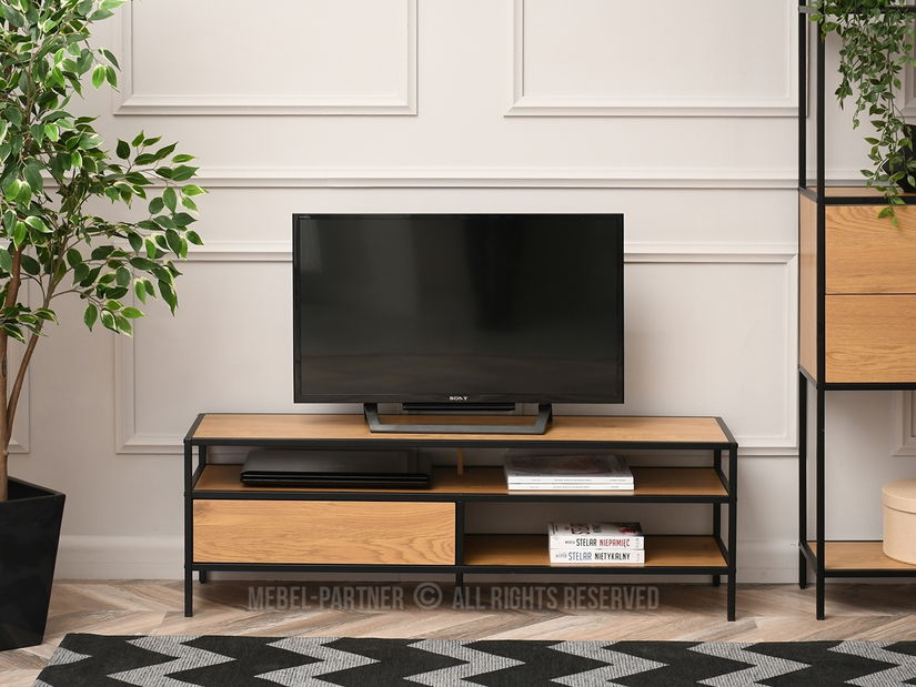 TV stolek/skříňka Soren Rtv (dub + černá)