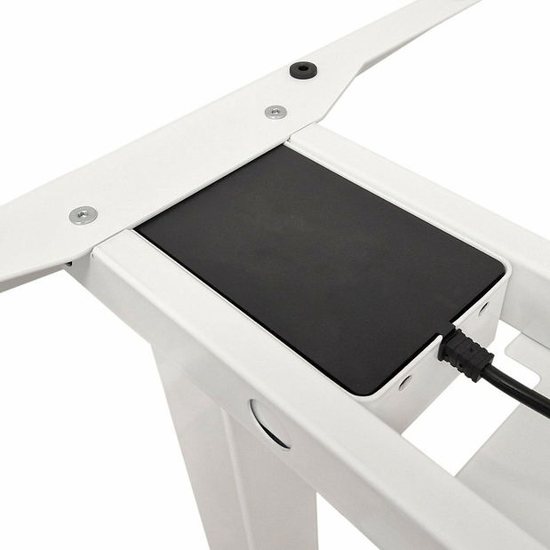 Elektrický PC stolek Natura 120 (dub + bílá)