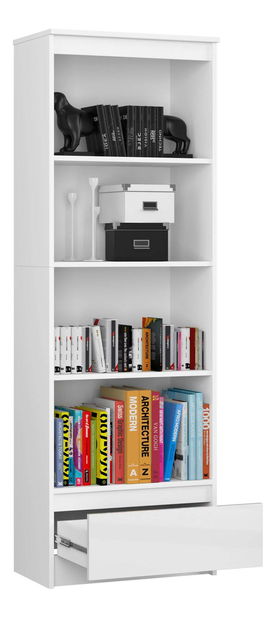 Regál Radha (bílá + lesk bílý)