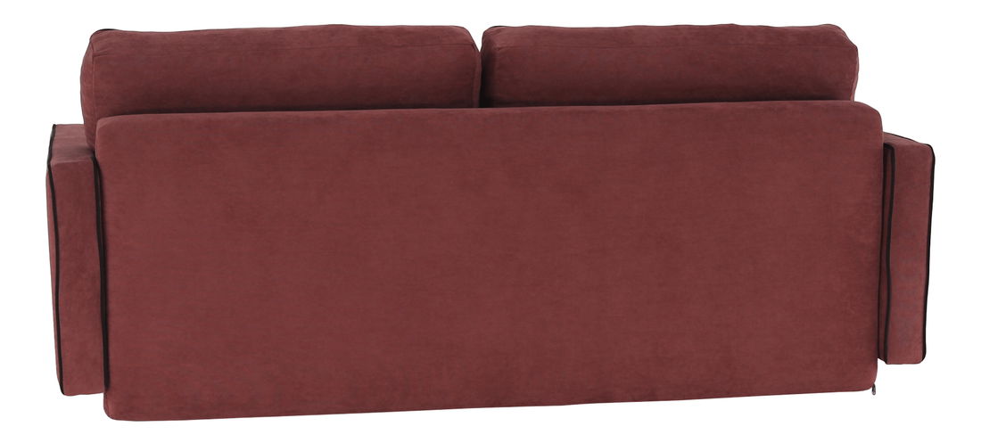 Pohovka trojsedačka Banuga (růžová + černá)