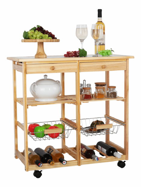 Servírovací stolek Lumba (přírodní)